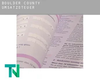 Boulder County  Umsatzsteuer